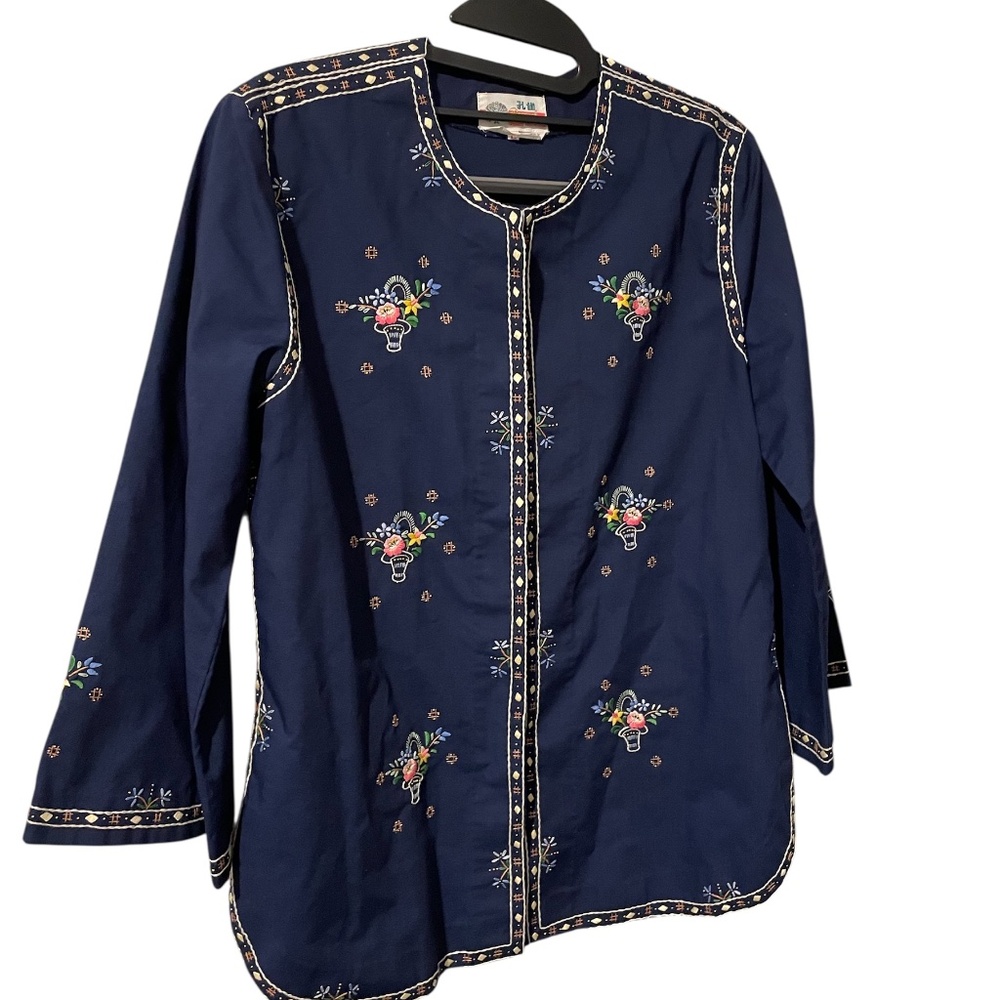 Rare vintage top by Peacock 3/4 sleeves Size Large